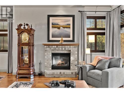 4008 Gallaghers Parkland Drive, Kelowna, BC - Indoor Photo Showing Living Room With Fireplace