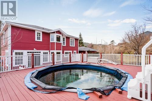 138 Maddox Cove Road, Petty Harbour, NL - Outdoor With Above Ground Pool With Deck Patio Veranda With Exterior