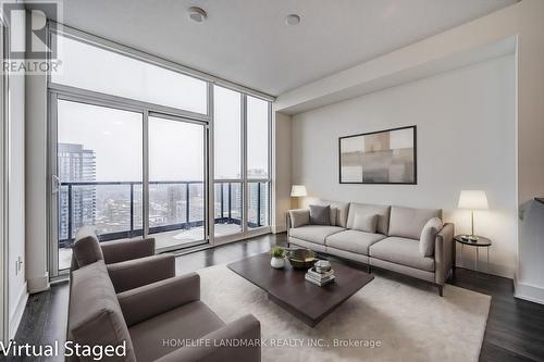 #3506 -88 Sheppard Ave E, Toronto, ON - Indoor Photo Showing Living Room