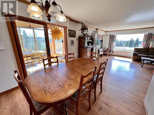 7115 Connie Road, Bridge Lake, BC - Indoor Photo Showing Dining Room