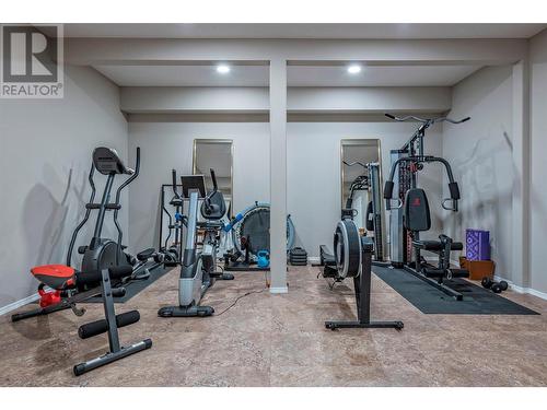 9474 Buchanan Road, Coldstream, BC - Indoor Photo Showing Gym Room