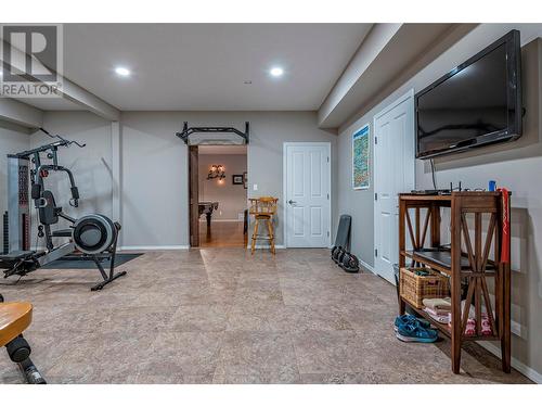 9474 Buchanan Road, Coldstream, BC - Indoor Photo Showing Gym Room