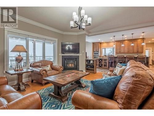 9474 Buchanan Road, Coldstream, BC - Indoor Photo Showing Living Room With Fireplace