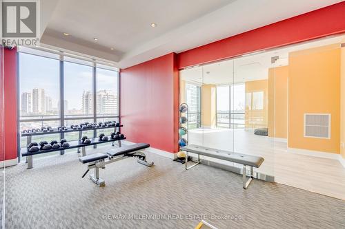 4002 - 3975 Grand Park Drive, Mississauga, ON - Indoor Photo Showing Gym Room