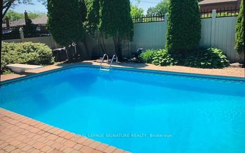 8 Peterlee Ave, Toronto, ON - Outdoor With In Ground Pool With Backyard