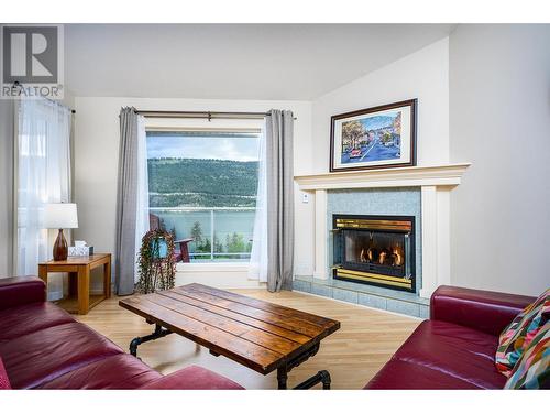 14420 Oyama Road, Lake Country, BC - Indoor Photo Showing Living Room With Fireplace