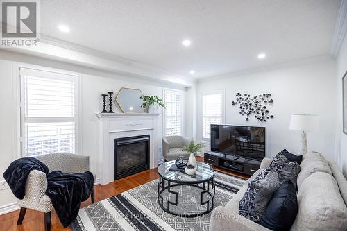 1256 Langley Circle, Oshawa, ON - Indoor Photo Showing Living Room With Fireplace
