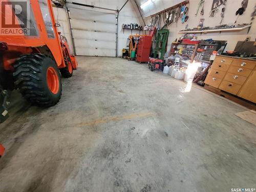 Gonsch Acreage, Longlaketon Rm No. 219, SK - Indoor Photo Showing Garage