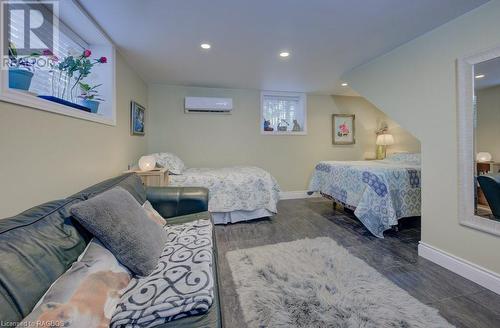 Basement Large Bedroom - 16 Pine Forest Drive, Sauble Beach, ON - Indoor Photo Showing Bedroom