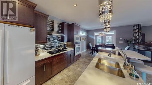 6009 Koep Avenue, Regina, SK - Indoor Photo Showing Kitchen With Double Sink