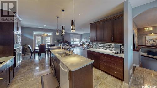 6009 Koep Avenue, Regina, SK - Indoor Photo Showing Kitchen With Double Sink With Upgraded Kitchen