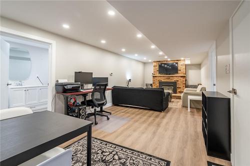 39 Dunsdon Street, Brantford, ON - Indoor With Fireplace