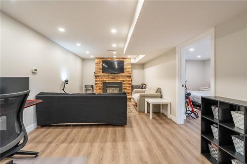 39 Dunsdon Street, Brantford, ON - Indoor With Fireplace