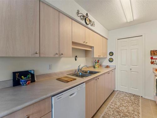 203-9876 Esplanade St, Chemainus, BC - Indoor Photo Showing Kitchen With Double Sink