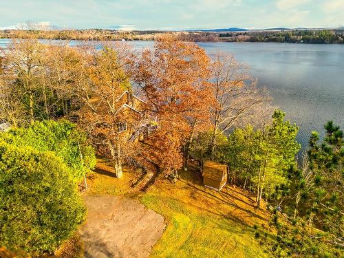 Photo aÃ©rienne - 315 Ch. Narrows, Stanstead - Canton, QC - Outdoor With Body Of Water With View