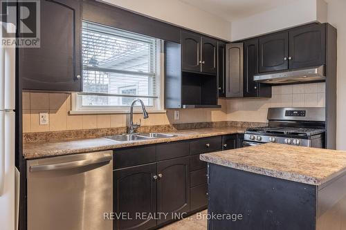 34 Dunblane Ave, St. Catharines, ON - Indoor Photo Showing Kitchen With Double Sink