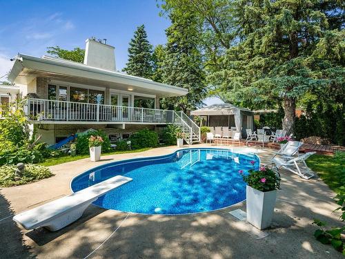 Piscine - 5260 Av. Des Sapins, Montréal (Rosemont/La Petite-Patrie), QC - Outdoor With In Ground Pool With Deck Patio Veranda With Backyard