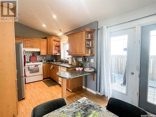 39 Morin Crescent, Meadow Lake, SK - Indoor Photo Showing Kitchen With Double Sink