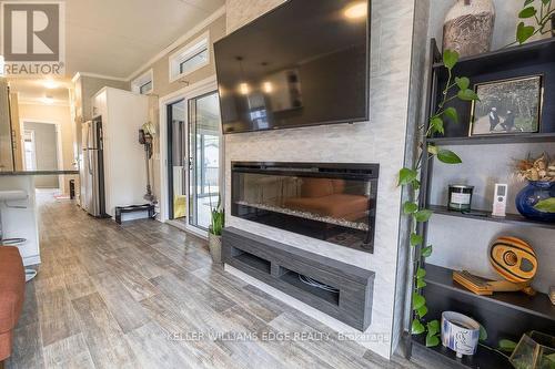 #9 Cedar -4449 Milburough Line, Burlington, ON - Indoor Photo Showing Living Room With Fireplace
