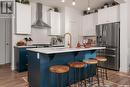 298 Schmeiser Bend, Saskatoon, SK  - Indoor Photo Showing Kitchen With Stainless Steel Kitchen With Upgraded Kitchen 
