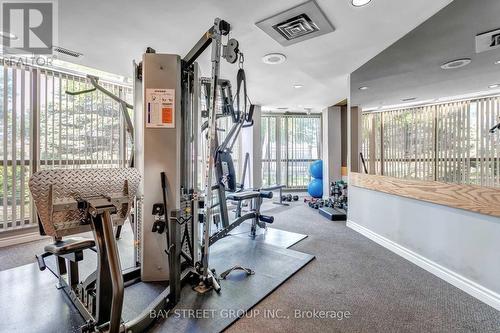 1810 - 330 Rathburn Road W, Mississauga, ON - Indoor Photo Showing Gym Room