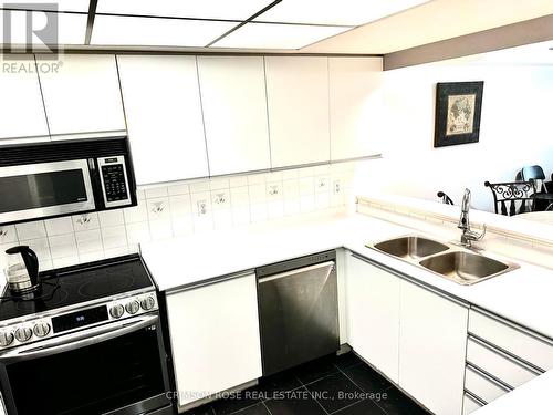 #97 -55 Bristol Rd E, Mississauga, ON - Indoor Photo Showing Kitchen With Double Sink