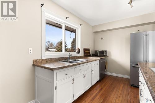 360 Railway Avenue, Southey, SK - Indoor Photo Showing Kitchen With Double Sink