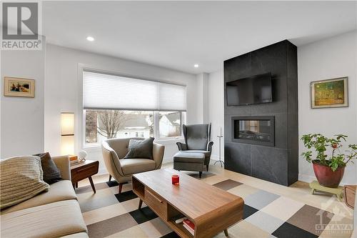 257 Garneau Street, Ottawa, ON - Indoor Photo Showing Living Room With Fireplace