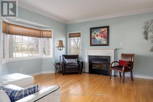 45 Calliandra Tr, Brampton, ON - Indoor Photo Showing Living Room With Fireplace