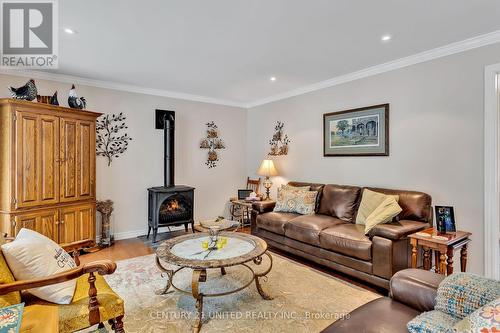 219 Arnott Drive, Smith-Ennismore-Lakefield, ON - Indoor Photo Showing Living Room With Fireplace