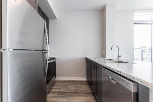 197 Hespeler Road|Unit #802, Cambridge, ON - Indoor Photo Showing Kitchen With Stainless Steel Kitchen With Double Sink