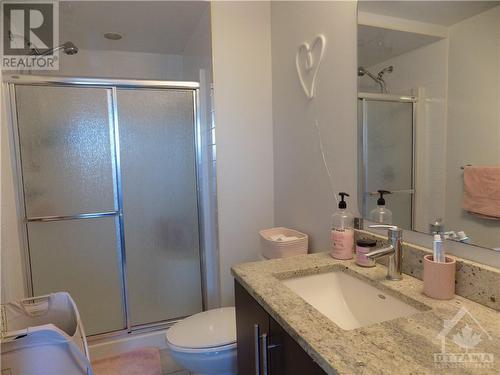3-pc ensuite bath with granite countertop - 238 Besserer Street Unit#905, Ottawa, ON - Indoor Photo Showing Bathroom