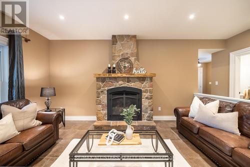 13930 Old Simcoe Road, Scugog, ON - Indoor Photo Showing Living Room With Fireplace