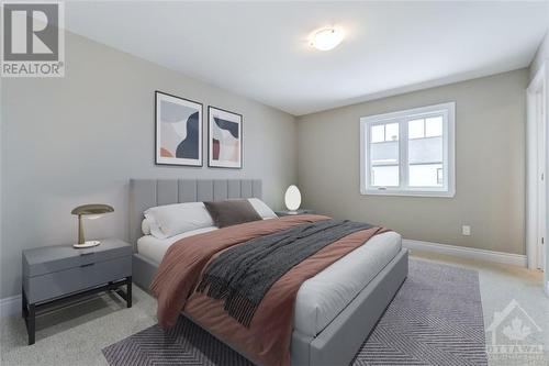 Model home-Virtually staged - 197 Darquise Street, Rockland, ON - Indoor Photo Showing Bedroom