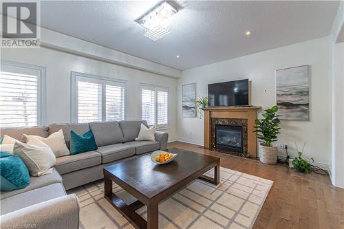 145 Redtail Street, Kitchener, ON - Indoor Photo Showing Living Room With Fireplace