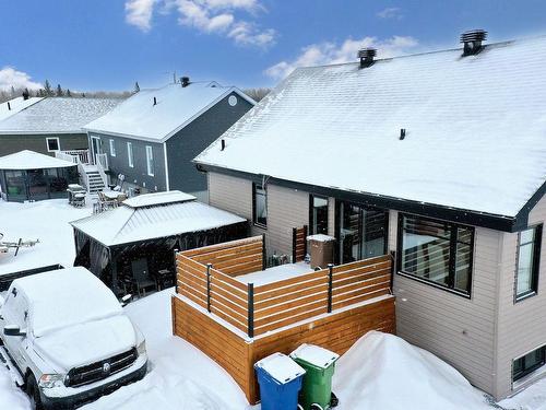 Face arriÃ¨re - 130 Rue Rocheleau, Rouyn-Noranda, QC - Outdoor With Deck Patio Veranda With Exterior