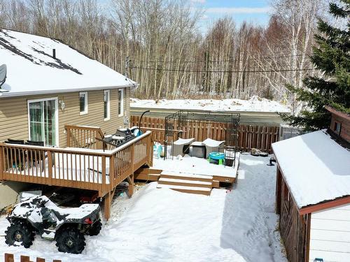 Backyard - 499 Av. Guertin, Rouyn-Noranda, QC - Outdoor With Deck Patio Veranda