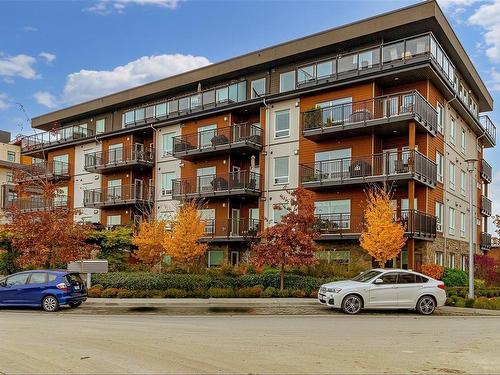 307-2500 Hackett Cres, Central Saanich, BC - Outdoor With Balcony With Facade