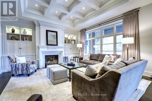 1182 Morrison Heights Drive, Oakville, ON - Indoor Photo Showing Living Room With Fireplace