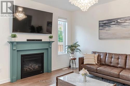 Upper - 1356 Basswood Crescent, Milton, ON - Indoor Photo Showing Living Room With Fireplace