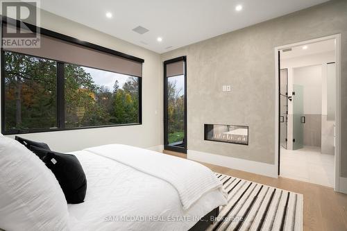 112 Elton Park Rd, Oakville, ON - Indoor Photo Showing Bedroom With Fireplace
