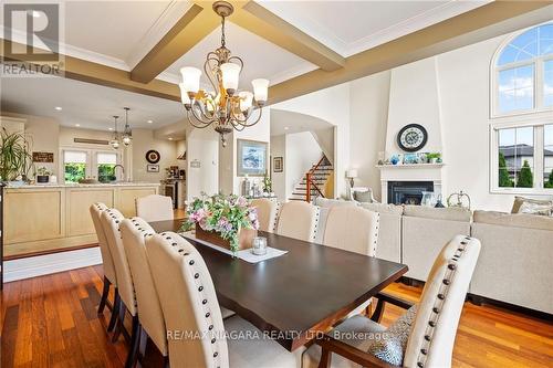 71 Tanbark Rd, Niagara-On-The-Lake, ON - Indoor Photo Showing Dining Room With Fireplace
