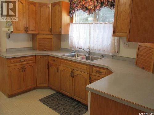 1125 1St Street W, Carrot River, SK - Indoor Photo Showing Kitchen With Double Sink