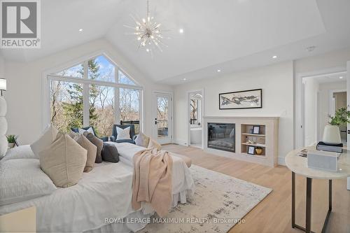 22 Delroy Dr, Toronto, ON - Indoor Photo Showing Living Room With Fireplace