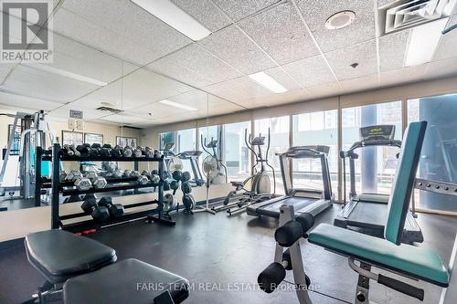 #1704 -75 Ellen St, Barrie, ON - Indoor Photo Showing Gym Room