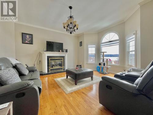 1 Martin Road, Bunyans Cove, NL - Indoor Photo Showing Living Room With Fireplace