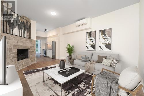 1614 Ridge Road E, Oro-Medonte, ON - Indoor Photo Showing Living Room With Fireplace