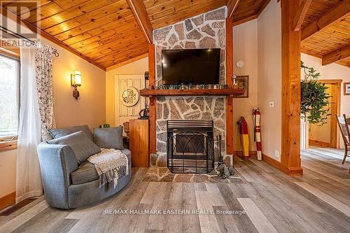 27 Library Rd, North Kawartha, ON - Indoor Photo Showing Living Room With Fireplace