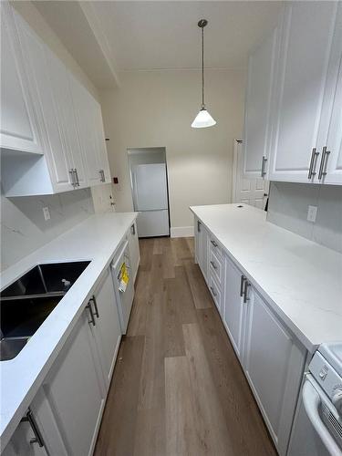 64 Blake Street|Unit #3, Hamilton, ON - Indoor Photo Showing Kitchen With Double Sink