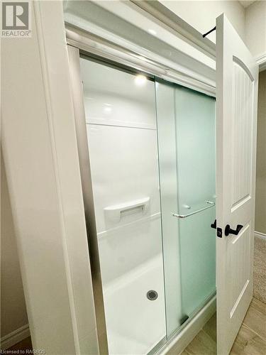 basement shower - 411 Northport Drive, Port Elgin, ON - Indoor Photo Showing Bathroom